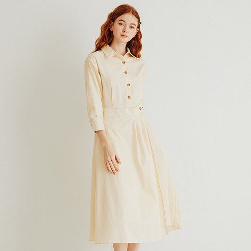 숲 반오픈 셔츠 칼라 원피스(SZ2OPE1) (SOUP)