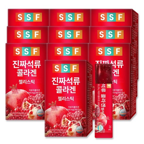 순수식품 진짜 석류 저분자 콜라겐 젤리 스틱, 20g, 150개
