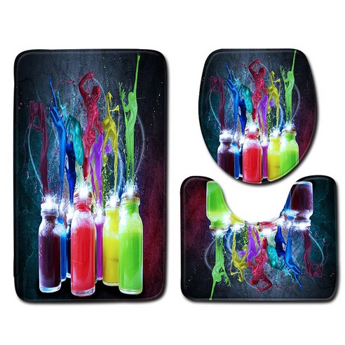 무지개 목욕탕 변기 3종 세트 1, 45cmx75cm, Abl0005