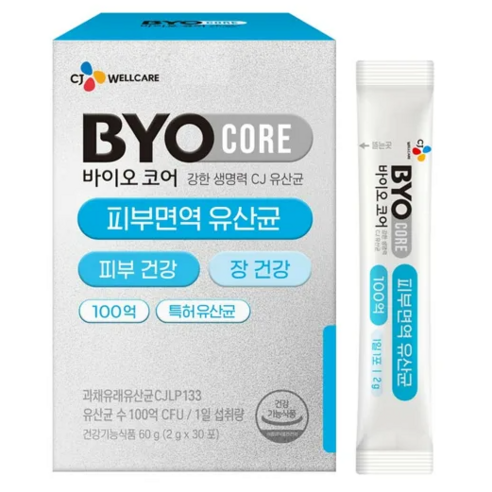 BYO CJ 바이오코어 피부면역 유산균, 200g, 3개 바이오코어유산균