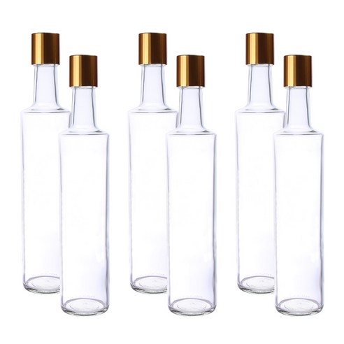 가인글로벌 와인500FN 투명 유리병, 6개, 500ml