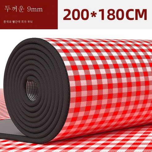 DFMWI.피크닉 매트.Picnic mat.--방습 매트 두꺼운 야외 휴대용 피크닉 매트 방수 피크닉 가정용 텐트 더블 싱글 숙소 침대 매트, 레드그9Mm2X1.8