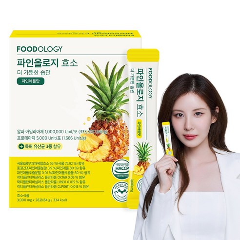 [푸드올로지] 파인올로지 효소 유산균 곡물 발효 효소제, 28회분, 84g, 1개