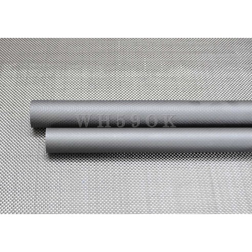 고강도 3k 탄소섬유튜브 외경 20mm 22mm 23 24mm 25mm 26mm 27mm 28mm 29 30mm 길이500mm 3k 평직유광 윙튜브 Carbon fiber tube, 2pcs 20x18x500mm 무광