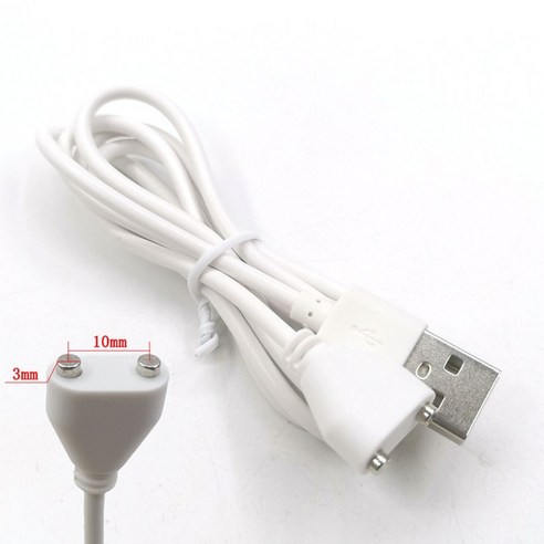 2pc 2P 자기 충전 케이블 센터 간격 5mm 6/7/8/9/10mm Suctio 아름다움 악기 스마트 장치에 USB 전원 충전기, 02 10mm