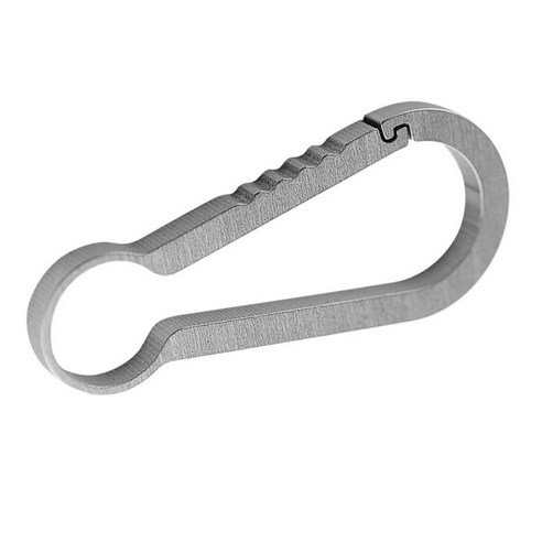 봄 배낭 걸쇠 등반 카라비너 ​​키 체인 캠핑 병 후크 4mm-10mm 스트랩 용 paracord 교수형 버클, 59mm 실버, 합금