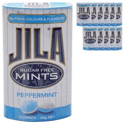 JILA 페퍼민트 캔디, 34g, 12개