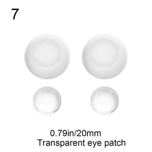 인형눈 1 세트 8 26mm 반원형 아크릴 인형 눈 안구 장난감 액세서리 DIY 점토, [07] 20mm-Transparent