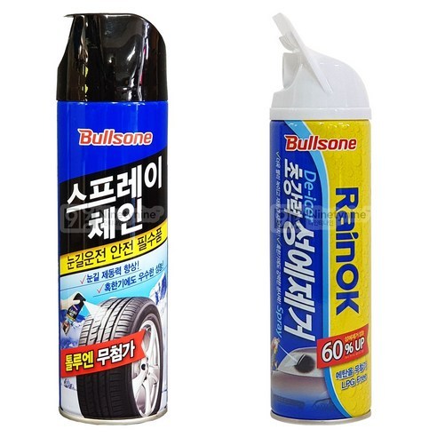 불스원 스프레이 체인 500ml + 레인OK 성에제거 400ml, 단품