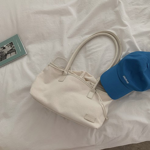 여성 한국어 캔버스 가방 새로운 패션 토트 가방 틈새 겨드랑이 가방 대용량 어깨 핸드백