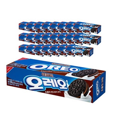 오레오 초콜릿 크림 쿠키, 100g, 24개