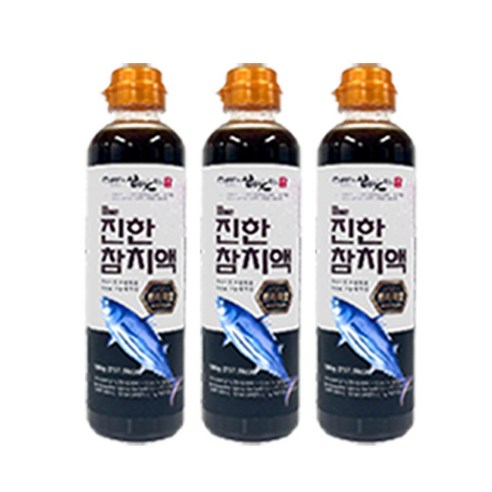 김하진의 참맛있는맛 The 진한 참치액 오리지널, 590g, 3개