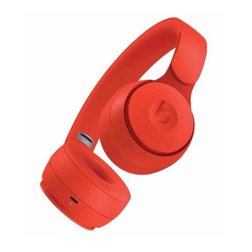 애플 정품 Beats Solo Pro Wireless ANC 비츠 솔로 프로 무선 헤드폰, 레드