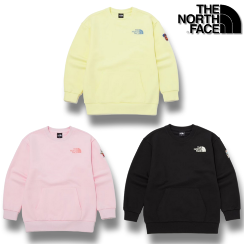 [국내매장] 노스페이스 키즈 애니 랜드 스웻셔츠 K'S ANI-LAND SWEATSHIRTS 맨투맨 초등학생 주니어 커플 봄 간절기