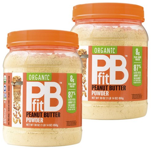 피비핏 피넛 버터 파우더 글루텐 프리 프로틴 올 내추럴, 850g, 2개