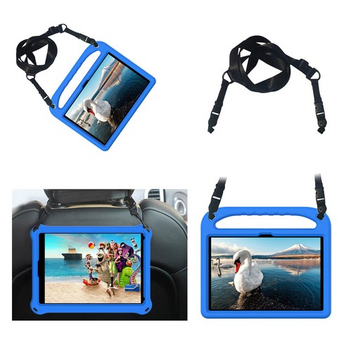 라잇굿즈 아이패드 에어 6세대 (M2) 11인치 13인치 에바폼 케이스 (스트랩 증정), 블랙