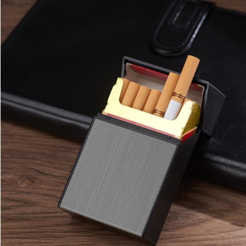 엉뚱한사장님의 혁신적인 USB 충전 메탈 라이터 일체형 담배케이스