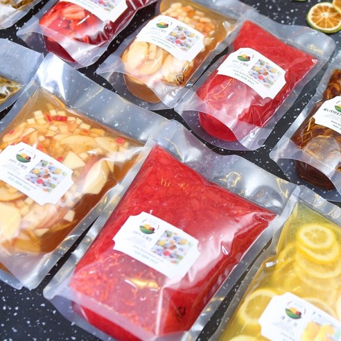 농진담 카페 납품 수제청 자몽 딸기 레몬 감귤 패션후르츠 과일청 1kg 2kg, 망고패션후르츠청, 1개, 1개입