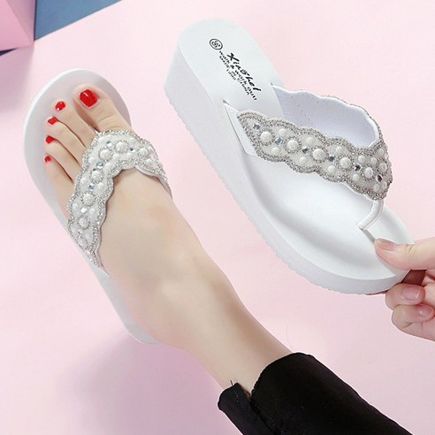 수피 EVA 5cm 초경량 키높이 보석샌들