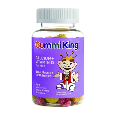 거미킹 비건 어린이 칼슘 비타민 D 구미, 60개입, 1개, 60정