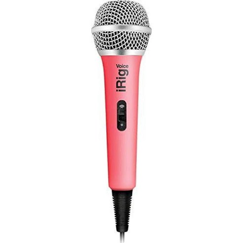 IK 멀티미디어 iRig 음성 가라오케 마이크 핑크