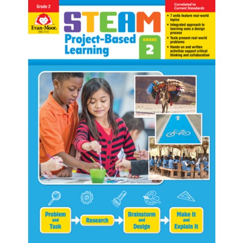 (영문도서) Steam Project-Based Learning Grade 2 Paperback, Evan Moor Educational Publi..., English, 9781645141884