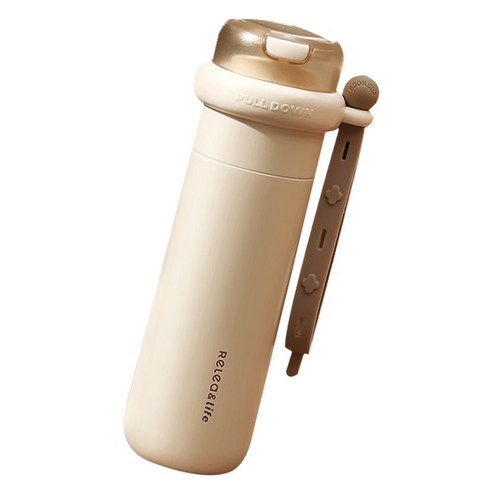 RELEA 원클릭 보온 보냉 텀블러, 1개, 화이트, 450ml