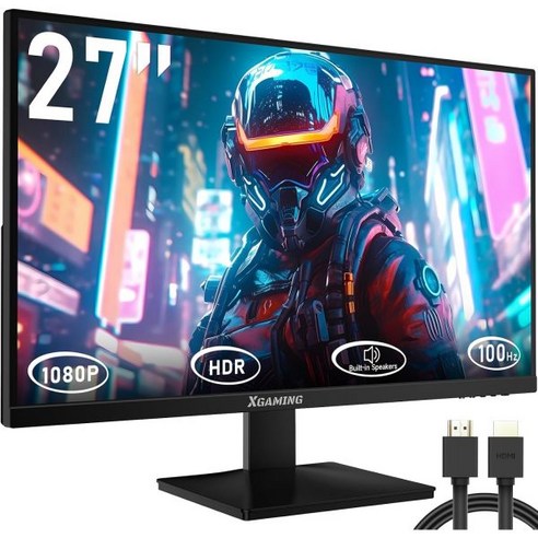 27인치 커브드 모니터 QHD 2560 x 1440p 165Hz 2K 게이밍 컴퓨터 1ms 98 sRGB HDR 169 와이드 디스플레이 1500R 프리싱크 아이케어 내장 스피커, 27 inch Curved 165Hz