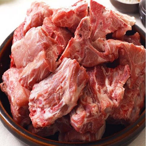 국내산 이천 한돈 돼지 등뼈 감자탕 뼈찜용 탕용 3kg - 등갈비 | 쿠팡