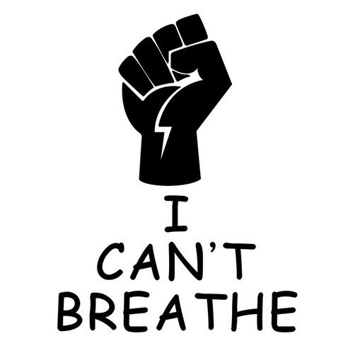 ANKRIC 스티커 ICAN''T BREATHE 스티커 패션 창조적 인 자동차 스티커 "숨을 쉴 수 없습니다" 스티커, 블랙
