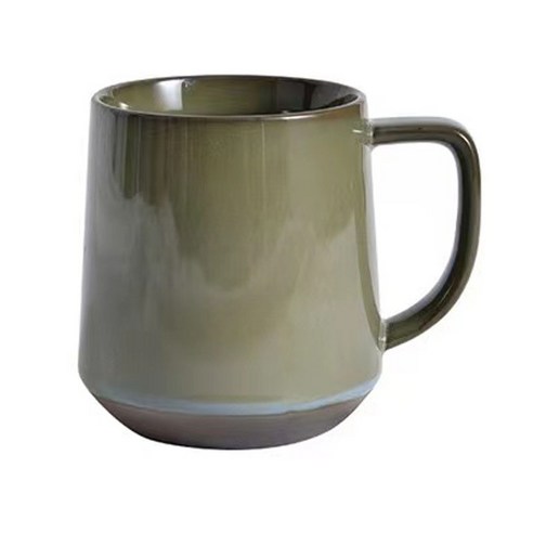 YSHOULD중국식 빈티지 구제 타이어컵 350ml 1개, 녹색