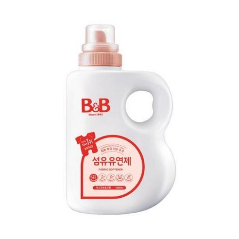 비앤비 섬유유연제 자스민 앤 로즈 본품, 1800ml, 12개