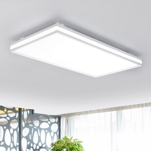 연하 LED 예그리나 거실등 60W 삼성칩 주광색 플리커프리, 화이트