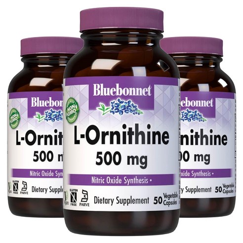 블루보넷 L-오르니틴 500mg 베지터블 캡슐, 50개입, 3개, 50정