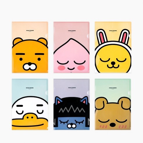 카카오프렌즈 L자 홀더 파일, 어피치, 10개