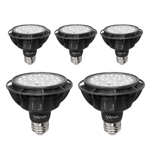 비츠온 LED PAR30 15W 집중형 블랙 레일등 할로겐 램프, 주백색, 5개