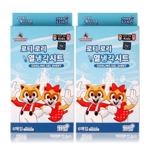 해호 로티로리 열냉각시트 어린이용, 4개, 6매입