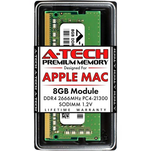 에이테크 16GB 키트 2x8GB 램 for Apple iMac Mac Mini 2018 2019 2020 DDR4 2666MHz SODIMM PC421300 PC421333, 16GB Kit (2 x 8GB)_DDR4 2666MH