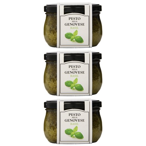 쿠치나앤아모레 페스토 알라 제노비스 바질페스토, 225g, 3개