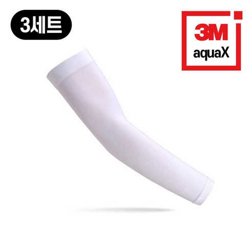 3M 쿨토시 자외선 차단 팔토시, 일반형 화이트, 3세트