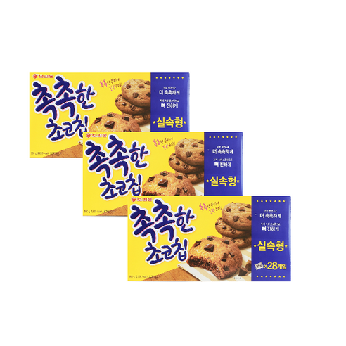 오리온 촉촉한 초코칩, 560g, 3개