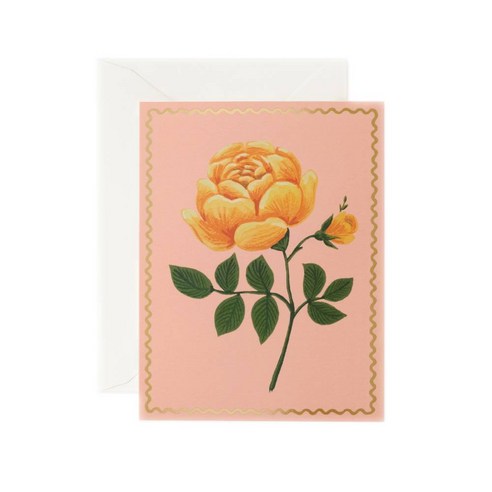 라이플페이퍼 Yellow Rose Card 일상 카드, 단품