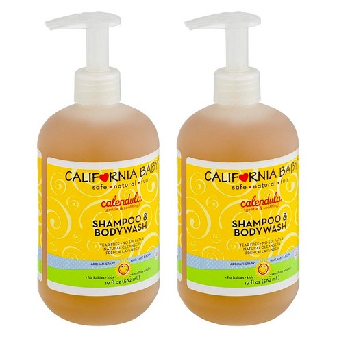 캘리포니아베이비 샴푸 앤 바디워시 올인원클렌저 카렌듈라, 562ml, 2개