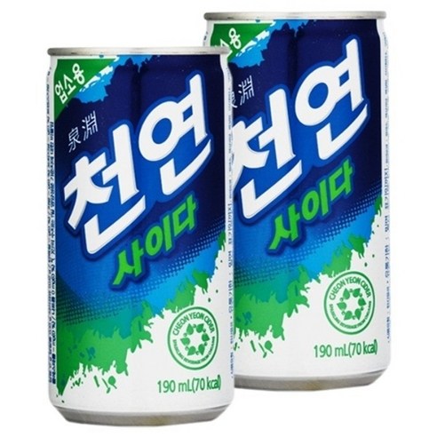 온종일화롯불 일화 천연사이다 190ml x 30캔, 30개