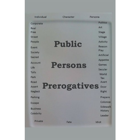 Public Persons Prerogatives Paperback, James Greene, English, 9781393426653