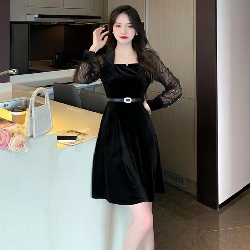 클래식한 우아함을 위한 빅사이즈 단아한 정장 원피스