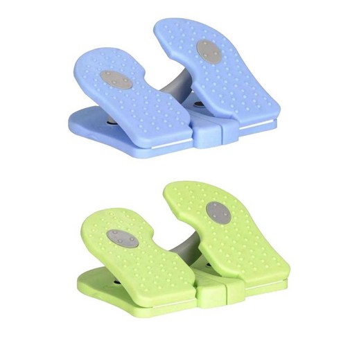 2pcs 휴대용 계단 스테퍼 가정용 피트니스 장비 홈 탁상 운동 발 기계 아래, 녹색과 파란색, 나일론