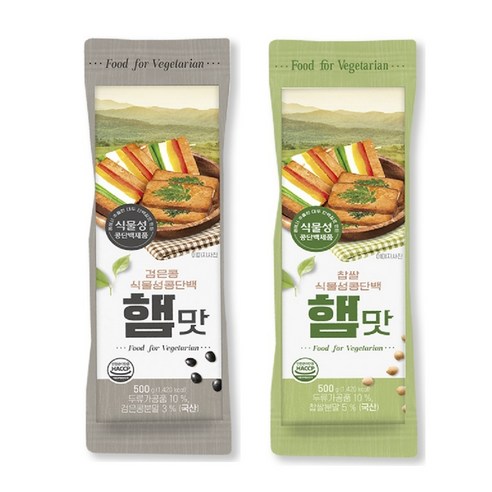 삼육 식물성콩단백 햄맛(구프랑햄) 500g - 찹쌀/검은콩, 1개