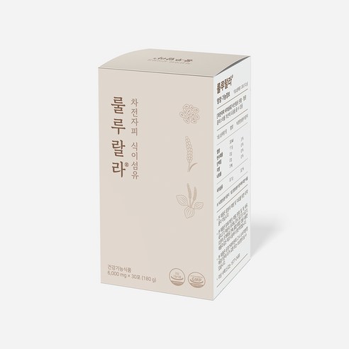 룰루랄라 차전자피 미세과립 식이섬유 1박스(30회분) 1포 6g, 쾌변 배변개선