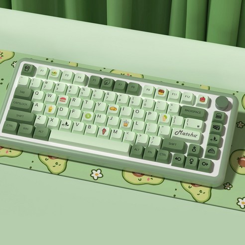 타닥 XDA 프로파일 말차 허니비 키캡 한글 영문, 허니비한글